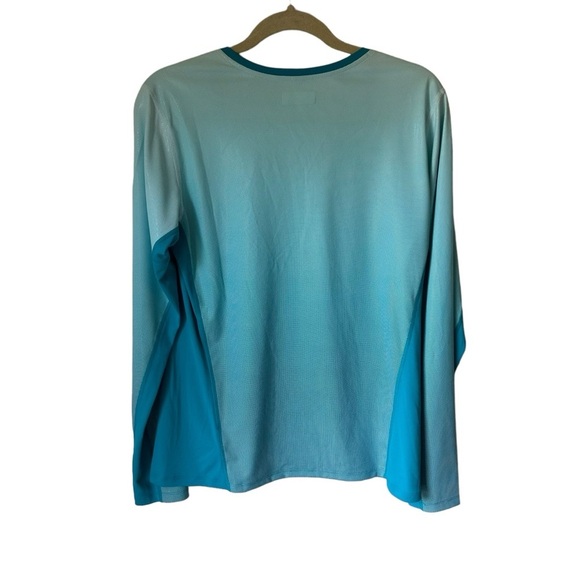 Columbia Women’s Long Sleeve Teal Blue Omni-Shade UV Protection Top Large - Picture 5 of 9